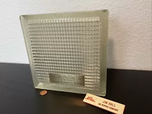 VTG 1948 Dr Pepper Headquarters Building Glass Construction Block Soda Pop RARE2 - Picture 1 of 19