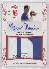 2017 Leaf Perfect Game National Showcase Red /10 Ben Harris #PA-BH1 Patch Auto