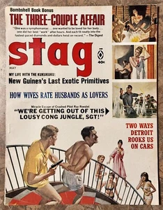 Vintage Man’s Stag Magazine May 1967 Sex Pulp Fiction Risqué - Foto 1 di 3