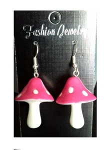 CANDY SHOP GIOIELLI LECCA-LECCA FUNGHI ORSETTI GOMMOSI ORECCHINI DOLCI KAWAII - Foto 1 di 10
