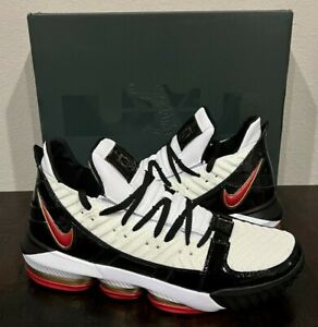 Nike Mens Lebron 16 SB Remix CD2451-101 Black White Basketball Shoes Size 14