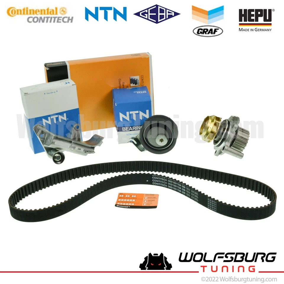 Kit de correa de distribución de metal para VW Audi 1.8T MK4 B5 A4 Jetta GTI Beetle Passat Foto 1 de 4