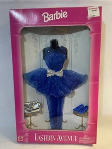 Barbie Fashion Avenue Neu in OVP blau silber transparent Lagen Party Kleid Mattel 1995 14980 - Bild 1 von 4