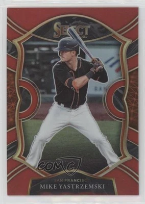 2021 Panini Select Concourse Red Prizm /199 Mike Yastrzemski #79 - Image 1 of 2