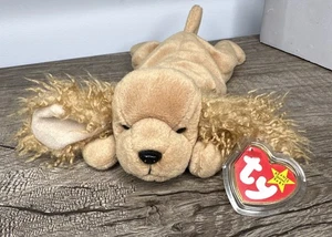 Ty Beanie Baby Spunky The Cocker Spaniel Brown Dog From 1997 Retired With Tags - Picture 1 of 9