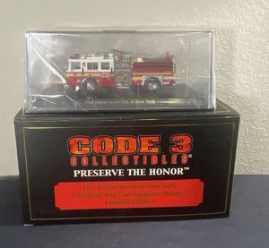Code 3 Model #12835 FDNY Seagrave Pumper Engine #231 - Picture 1 of 10