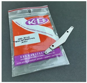 RC Boat K&B Engine 8710 Twin Steering Arm(early) 8701 7.5cc OB Marine Old Stock - Picture 1 of 1