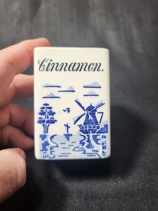 Vintage, Blue & White, Cinnamon Spice Jar, "G. M. T. Co. Germany" - Picture 1 of 9