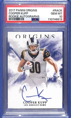 2017 Panini Origins - Cooper Kupp ROOKIE AUTOGRAPHS PSA GEM MT #10 RAMS - Image 1 of 2