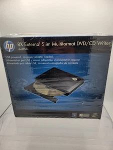 HP 8x External Slim Multiformat DVD/CD Writer dvd557s USB Powered - Picture 1 of 7