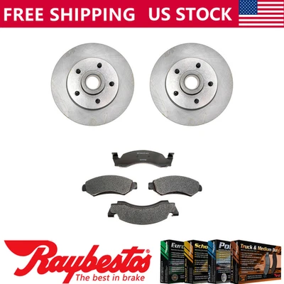 Front Kit Brake Rotor and Hub & Metallic Brake Pads For 1974 Ford Torino - Image 1 of 4
