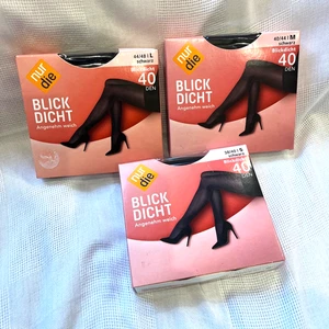 Nur Die Women's Pantyhose Tights Black 40 Denier Sheer Sexy Perfect Fit Hosiery - Picture 1 of 26