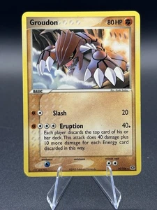 Pokémon Groudon EX Smeraldo 14/106 Regolare Non Holo Raro - Foto 1 di 2