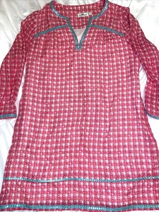 Vineyard Vines Women's Size 16 Silk Dress Cowrie Shell Rhododendron Pink - Picture 1 of 22