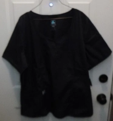 BNWT ADAR LADIES SCRUB TOP ~ CLASSIC FIT ~ PEWTER ~ 2 XL ~ SWEETHEART NECK~ NEW - Image 1 of 4