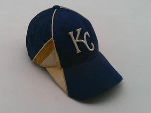 Vintage Kansas City Royals Hat Strap Back Mens One Size Blue Tan MLB Baseball - Picture 1 of 10