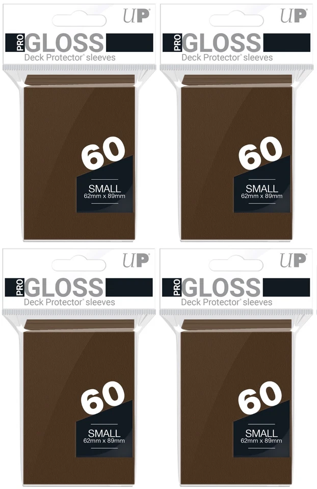 Ultra Pro 60 Small Size Brown Deck Protector Sleeves Fit Yugioh 84028