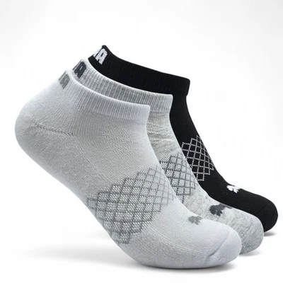 Puma Mujer Corte Bajo Bajo Bajo Tobillo Gris Color Calcetines 6 Pares Foto 1 de 4