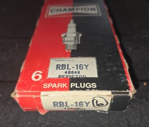 6 PC.S CHAMPION RBL-16Y  SPARK PLUGS NOS FREE SHIPPING - Picture 1 of 2