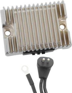REGULADOR DE VOLTAJE CROMO HARLEY CABEZA DE PALA ELECTRA GLIDE TOUR GLIDE FLTC FLHT  - Imagen 1 de 2