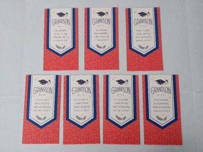 GRANDSON Graduation Money Gift Card Holder Greeting Card by HALLMARK - lot of 7 - Image 1 of 4