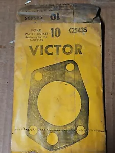 NORS VICTOR C25435 WATER OUTLET GASKET For 52-64 FORD/MERCURY/EDSEL 6 CYL - Picture 1 of 3