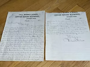 1872 SINGER MACCHINE DA CUCIRE - OMAHA Lettera CRIMINALI / CARCERE / CARCERE DI STATO - Foto 1 di 10