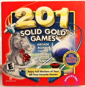 201 Solid Gold Games PC CD Software, VG+ - Picture 1 of 1