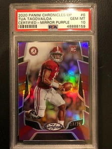 🔥 2020 Chronicles Tua Tagovailoa CERTIFIED RC purple /25 jersey# PSA 10 POP 1 - Picture 1 of 1