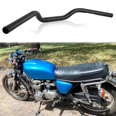 Guidão de motocicleta 7/8" barras de arrasto preto para Honda CB250 CB350G CB400F CB500X - Imagem 1 de 4