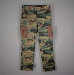 Dickies Flex Pants Men 34x32 Brown Camouflage Cargo Woodland - Picture 1 of 7