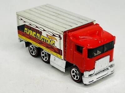 Hot Wheels Super Chromes Flying Customs HiWay Hauler Truck Red Line 2007 Loose - Image 1 of 4