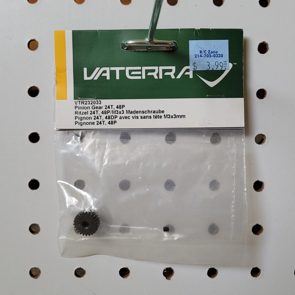 Vaterra VTR232033 Pinion Gear 24T / 48P Pitch w/ M3 Set-Screw ~ 24 Tooth - Image 1 of 1