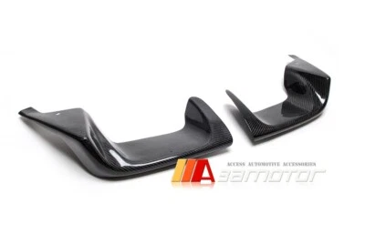 Carbon Fiber Rear Bumper Exhaust Heat Shield Set fits 2011-2014 Subaru WRX Sedan - Image 1 of 4