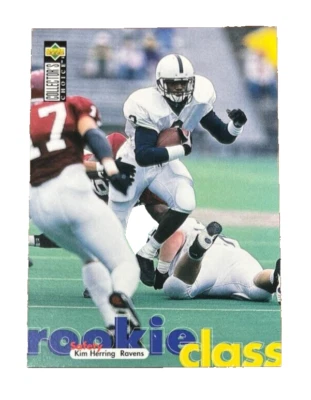 1997 UPPER DECK ROOKIE CLASS CARD # 38 Kim Herring - Baltimore Ravens - Image 1 of 2