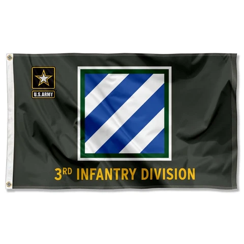 US Army 3rd Infantry Division Flag Large 3x5 Cover
