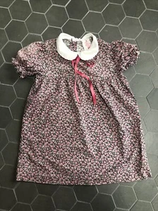 VINTAGE 80s PInk FLORAL DRESS SIZE 5 SEARS Made In USA Read Description - Picture 1 of 10