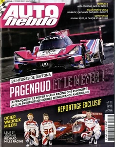 AUTO HEBDO n°2348 02/2022 24H DAYTONA GT ASTON MARTIN YUKI TSUNODA MONTE CARLO - Foto 1 di 1