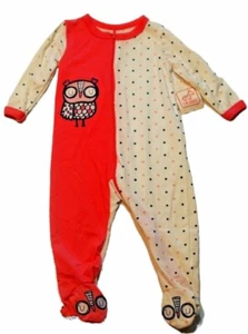 Eule Pyjama mit Reißverschluss Größe 0/3 Monate Swiggles kleine Mädchen - Bild 1 von 6