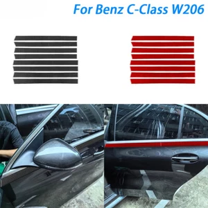 For Benz C-Class W206 2022-2024 Carbon Fiber Exterior Door Panel Decorative Car - Picture 1 of 19
