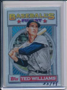 2015 Topps Baseball's Finest Ted Williams Metal 1993 Online Only Card #D 53/99 - Bild 1 von 2