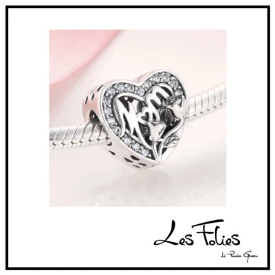 Charm Cuore di Mamma in argento 925 - Les Folies - Immagine 1 di 4