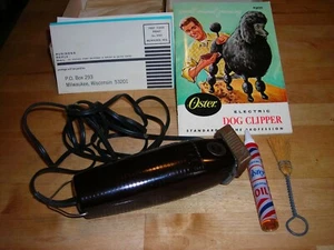 Cortapelos vintage OSTER perro/animal años 60 modelo 95 con caja original - funciona  - Imagen 1 de 11