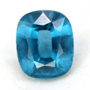 7.40 Ct Cushion Loose Gemstones Certified Blue Lagoon Natural Tourmaline - Picture 1 of 6