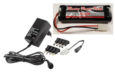 Ladegerät für Akkupack 4,8-9,6V+RC Pack 7,2V/4500mAh SUB C L2x3+Tamiya Stecker  - Bild 1 von 2