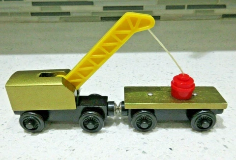 Thomas & Friends Wooden Railway Train Breakdown Train & Flatbed Rare 2003 VGUC! Cover
