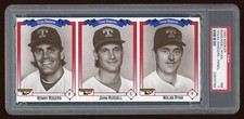 1993 Keebler Texas Rangers Baseball Rogers Russell Nolan Ryan Panel PSA 7
