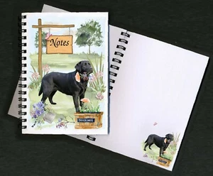 Labrador (black) Dog Notebook/Notepad + small image on each page - by Starprint - Picture 1 of 1