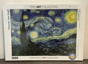 Eurographics Fine Art Collection Vincent Van Gogh Starry Night 1000 Piece Puzzle - Picture 1 of 7