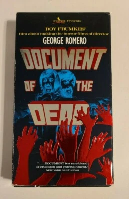 Document Of The Dead VHS George Romero - Original Documentary; FOIL COVER TESTED - Image 1 of 4